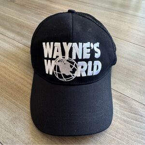 Vintage Wayne’s World Men’s SnapBack Hat OSFA Black